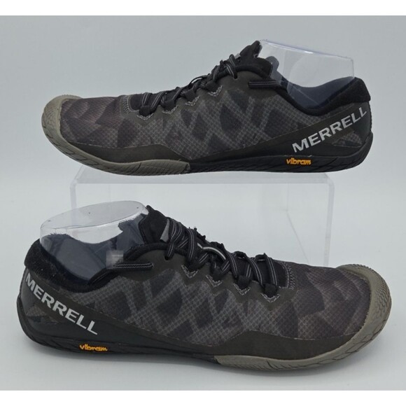 Merrell Vapor Glove 3 Womens 9.5 Shoes Barefoot Minimalist Black Vibram J12674 - Picture 1 of 9